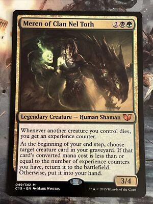 1x Meren of Clan Nel Toth (49) Commander 2015 LP MTG Magic the Gathering x1 MKE - Image 1 of 2