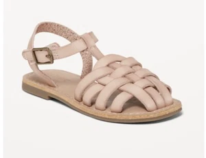 Old Navy Faux Leather Fisherman Sandals - Picture 1 of 6
