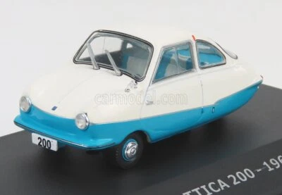 MODELLINO AUTO STATICO HACHETTE ATTICA 200 1967 CON VETRINA GRIGIO BLU 1/43 - Immagine 1 di 4