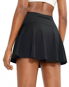 Pleated Tennis Skirt for Women with 4 Pockets Women's High Waisted Athletic G... - Picture 1 of 6