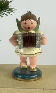 609/25 Engel mit Harmonika Hubrig Erzgebirge - Picture 1 of 5