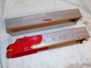 Vintage Original Lionel 2243 Santa Fe F3 AB Body Cab Shells, for touch up - Picture 1 of 7