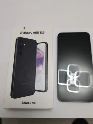 Samsung Galaxy A55 128GB Unlocked Awsome Navy immaculate condition - Image 1 of 4