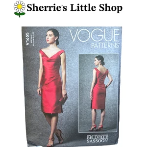 New Lorcan Mullany Bellville Sassoon V1655 Vogue Designer Dress Sewing Pattern - Picture 1 of 3