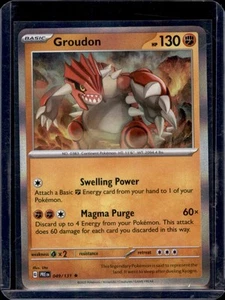 Groudon SV: Pokémon Evoluciones Prismáticas #049/131 Holo Raro Casi Nuevo+ - Imagen 1 de 2