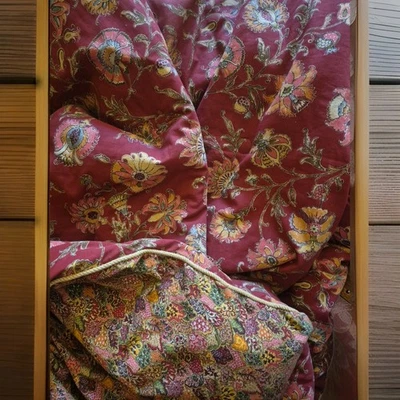 Bella Rose By Rose Tree Queen Comforter  Piping  Floral & Pasley Reversible   - Image 1 of 4