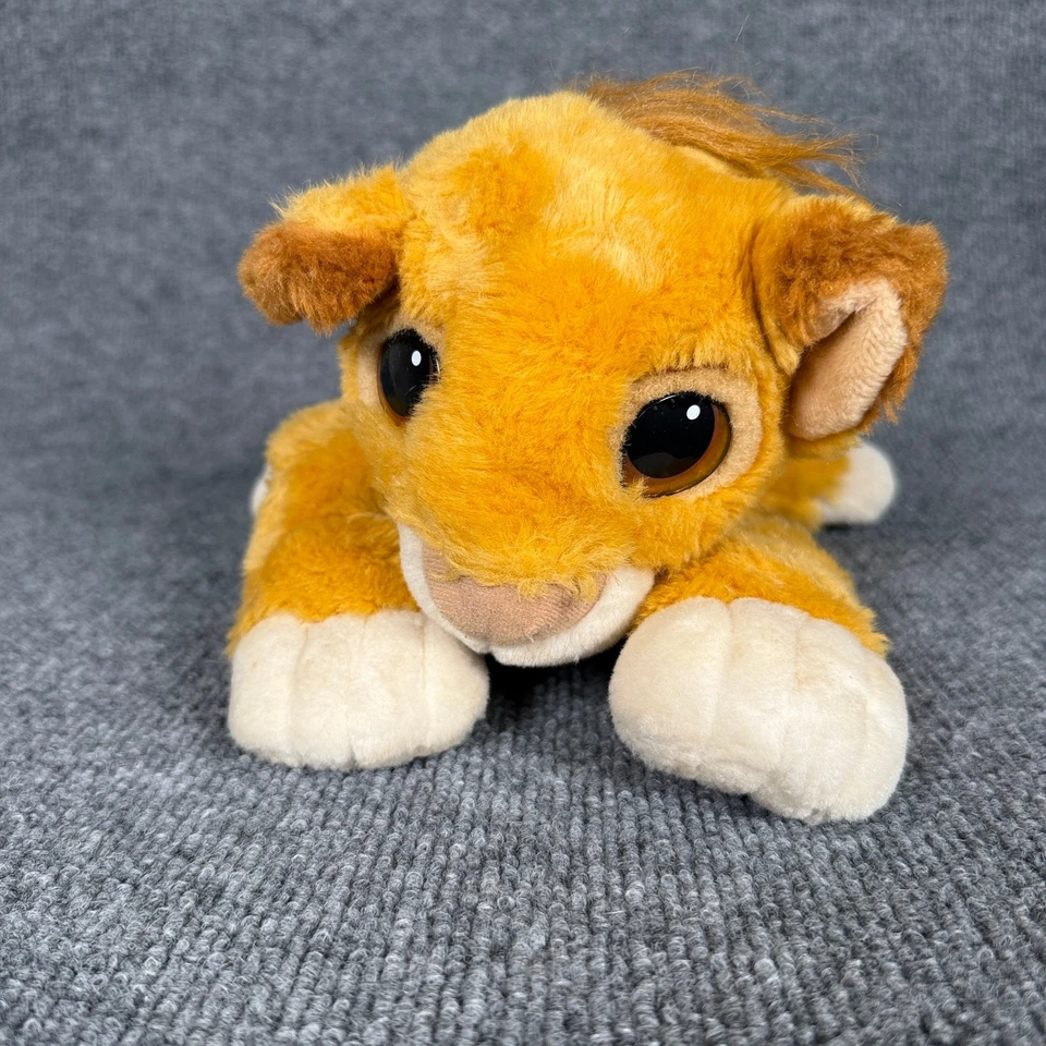 Vintage Mattel Disney Simba 1993 Authentic The Lion King Baby Floppy Plush Toy - Image 1 of 4