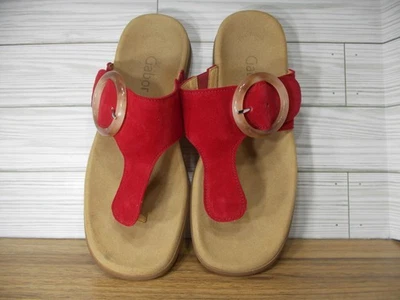 Sandalias Gabor de cuero nobuck con detalles acrílicos para mujer 7 Foto 1 de 4