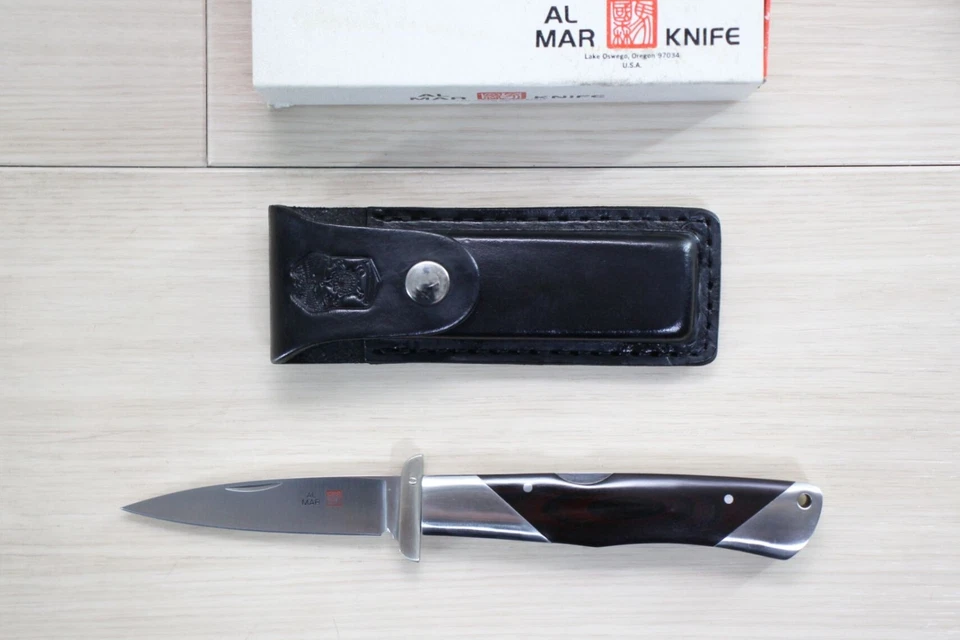 Cuchillo Plegable Al Mar Gameskeeper con Caja y Funda Japón Borde de Fábrica E60 Foto 1 de 4