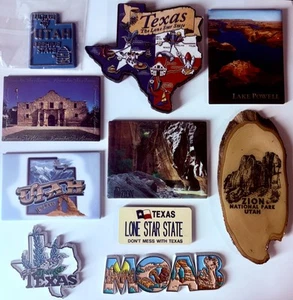 Collectible Travel Magnets: Texas & Utah - You Choose the Magnet - Picture 1 of 35