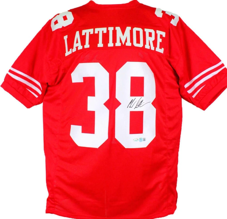 Marcus Lattimore Autographed Red Pro Style Jersey-Beckett Hologram *Black - Image 1 of 4
