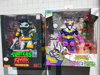 NECA TMNT WINGNUT & SCREWLOOSE ARMAGGON Archie Comic Adventure Series Lote Conjunto Mi Foto 1 de 4