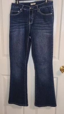 Pantalones de mezclilla para mujer Lux Nation talla 28/6 azules Foto 1 de 4