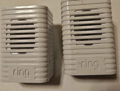 Lote De 2 Timbre 1ª Generación Wi-Fi Timbre Timbre Toma Enchufe Blanco Foto 1 de 2