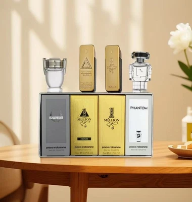 Paco Rabanna 4pcs Travel Retail Exclusive For Him 5ml / 0.17oz Each 4 New - Image 1 of 4