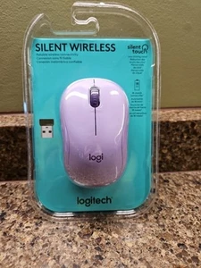 Logitech Silent Wireless Optical Mouse Purple NEW - Picture 1 of 8