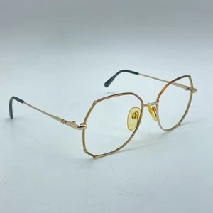 ZYLOWARE Sophia Loren M8 206 Vintage Eyeglass Frames Gold Octagon Style Women - Picture 1 of 8