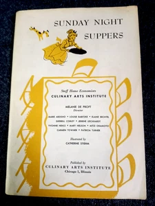 VTG. SUNDAY NIGHT SUPPERS 68 page Booklet Culinary Arts Institute Chicago 1956 - Picture 1 of 10