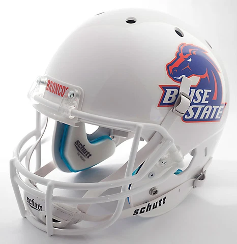 BOISE STATE BRONCOS Schutt AiR XP Authentic GAMEDAY Football Helmet (WHITE) Cover