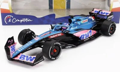 MODELLINO AUTO STATICO RENAULT F1 A522 ALPINE #14 ALONSO MONACO GP 2022 1/18 - Immagine 1 di 4