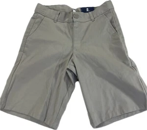Izod Khaki Shorts Boys Size 12 Husky Flat Front School Uniform Adjustable Waist - Picture 1 of 5