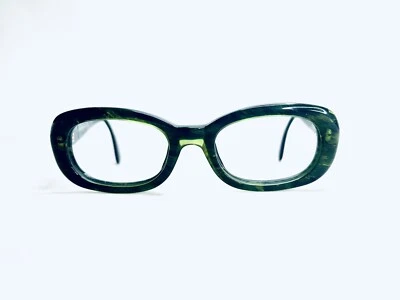Gafas rectangulares Sergio Tacchini verde lucite Italia ST 1536S 48 16 140 de colección Foto 1 de 4