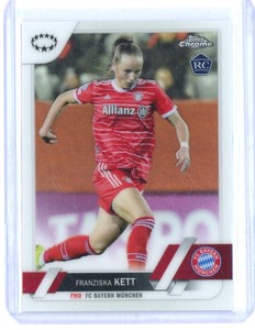 2022-23 FRANZISKA KETT TOPPS CHROME UEFA WOMENS #95 RC REFRACTOR!!