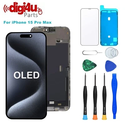 Kit Reparación Digitalizador Pantalla Repuesto OLED Para iPhone 15 Pro Max Foto 1 de 4