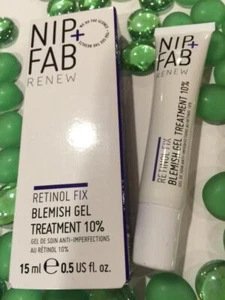 NIP FAB Retinol Fix Blemish Gel Treatment 10% .5oz/15mL Full Size - NEW in Box!