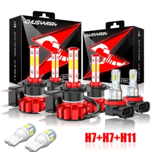 FOR Mercedes Benz C300 350 2008 2009 2010 Combo LED Headlight + Fog Light Bulbs - Picture 1 of 17