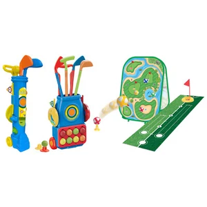 Pure4Fun Niños Golf Juguete Juegos Junior Niño Clubs Putt & Chip Poner Tapete - Imagen 1 de 12
