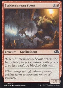 SUBTERRANEAN SCOUT 143/261 FOIL DOMINARIA REMASTERED MTG MAGIC NM - Picture 1 of 1