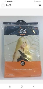 Hyde and Eek-Long & Sleek Long Blonde-Adult-Womens Wig-Halloween-one size - Picture 1 of 1