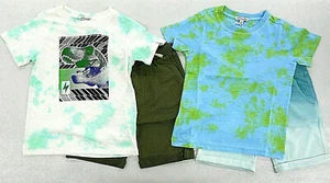 Boys Art & Eden Assorted 4-Way-Stretch T-Shirts & Shorts 2PC Sets Size 5 - Picture 1 of 7
