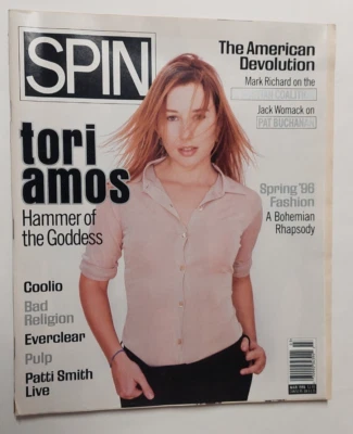 Spin Magazine March 1996 Tori Amos Cover, Coolio, Bad Religion, Everclear, Pulp - Image 1 of 4