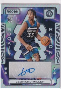 2023-24 Panini NBA Recon Basketball No RRS-LND Leonard Miller Rookie Auto 72/149 - Bild 1 von 2