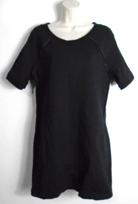 Vestido para mujer Michael Stars negro tejido talla Lg manga corta cremallera trasera usado en excelente estado Foto 1 de 4