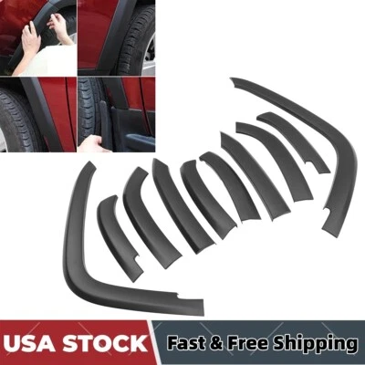 Front & Rear Wheels Fender Flares Protector Fit for Jeep Compass 2011-2018 Foto 1 de 4