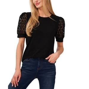 Prenda para mujer CeCe Mangas Cortas Medios Mixtos Encaje Tejido Nuevo con Etiquetas - Talla XS - Imagen 1 de 7