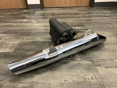 Suzuki 1998-2004 VL1500 1500 Intruder OEM Right Lower Muffler Slip On Pipe #70 - Image 1 of 4