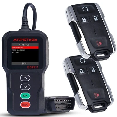 2 Remote Key Fob+1 Kit Tool For 2014 2015 2016 2017 2018 GMC Sierra  1500 2500 - Image 1 of 4