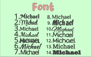 CUSTOM TEXT Vinyl Decal Tumbler Sticker Personalized Cup Name 5" length - Picture 1 of 6