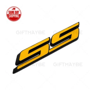 For Camaro SS Letter Fender Grille Bumper Lid Logo Emblem Badge ZL1 Z28 Yellow - Picture 1 of 6