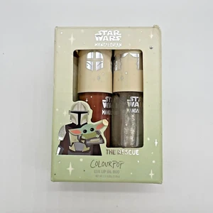 ColourPop Mandalorian The Rescue Lux Lip Oil Duo Din Djarin & Grogu.16 oz NIB - Picture 1 of 5
