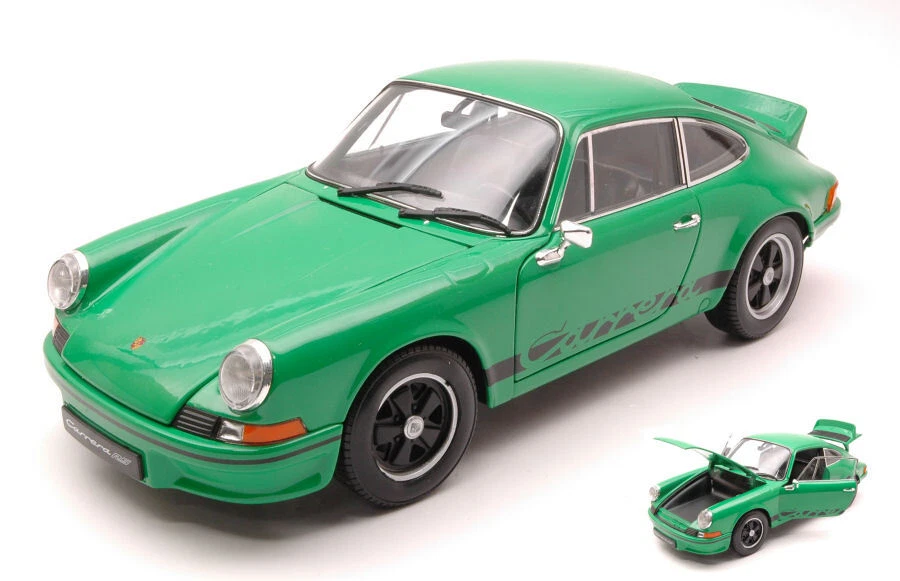 Welly PORSCHE 911 CARRERA RS 1973 GREEN/BLACK 1:18 - Immagine 1 di 1