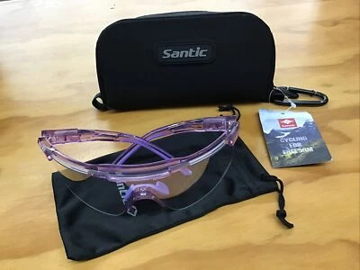 Santic Nasa Polarizado Ajustable Deportes Ciclismo Gafas Estuche y Bolsa Suave - NUEVO Foto 1 de 4