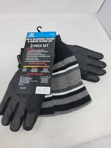 Zeroxposur Boys reversible Beanie & Winter Gloves Set Thinsulate Insulation L/XL - Picture 1 of 2