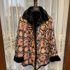 ETRO Reversible Jacket Coat Size 40 M  Length 27.5in Fur coat New - Picture 1 of 8