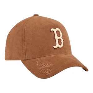 New Era Boston Red Sox 9FORTY A-Frame Snapback Hat Ornamental Corduroy - OSFM - Picture 1 of 7