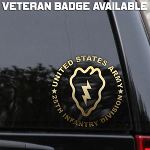 25th Infantry Division Army Vinyl Decal Sticker - Picture 1 of 5